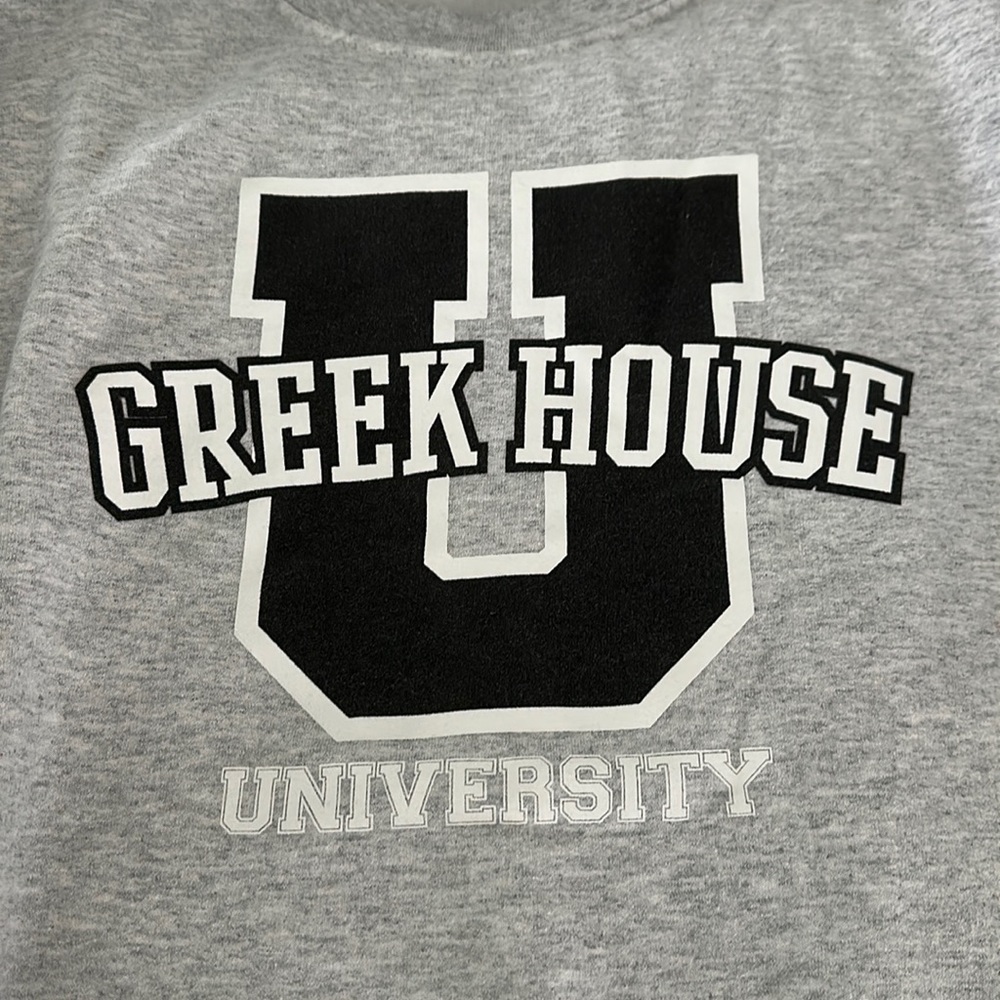 Greek House gray crewneck size large